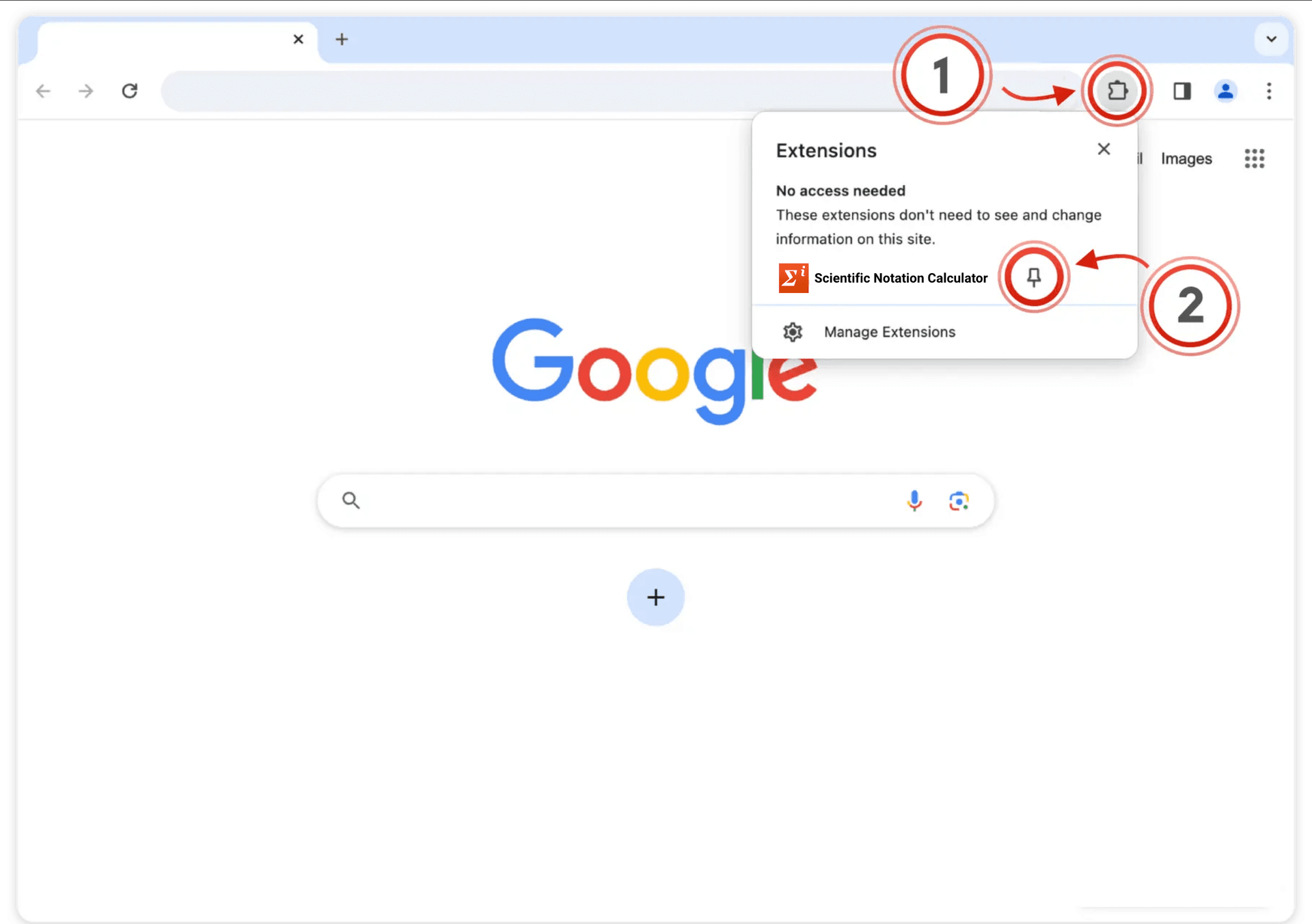 How to pin the extension